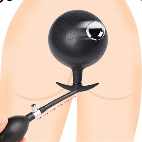 Super Huge Inflatable Anal Plug Expansion Butt Plug Vaginal Anal Dilator Pump Dildo Adult Anal Sex Toys For Women Men Couples