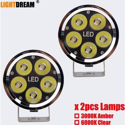 High Power 4 inch LED Work Light Bar For Driving Off road Boat Car Tractor Truck 4x4 SUV ATV 12V 24V Motor Led work lights x2pcs