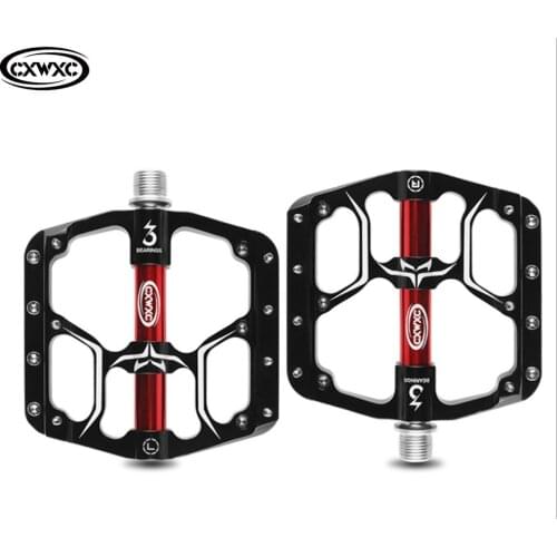 Ultralight Bicycle Pedal Anti-slip MTB Road Flat Anti-slip Cycling Pedal Wide 3 Sealed Bearings Pedals Bicycle Accessories Part