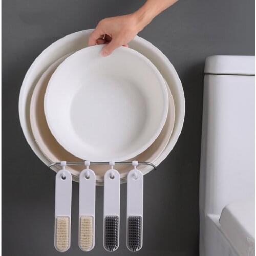 Bathroom Wash Basin Holder Strong Adhesive Hook Hanger Holder Stainless Steel Hook Washbasin Rack Kitchen Bathroom Hanger