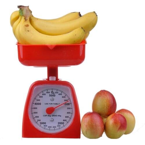 3/5kg Mechanical Kitchen Detachable Tray Vegetable Dial Accurate Cooking Weighing Kitchen Scales Spring Scale No Battery