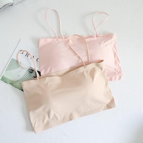Women Sling Tube Top Sexy Bra Top Breathable Wearing Underwear Strapless Blouse Tube Top Fashion Seamless Crop Top Intimates