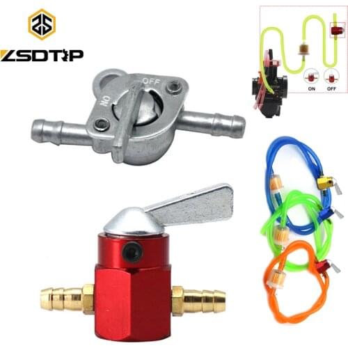 ZSDTRP Universal 6mm 8mm In-Line Petrol Fuel Tap Motorcycle On/OFF Petcock Fuel Switch Carburetor Accessories Fuel Switch