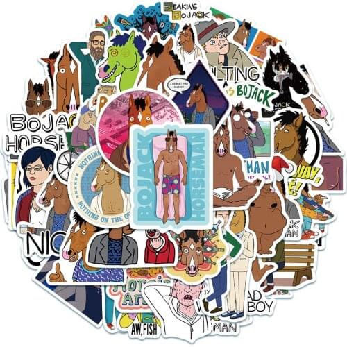10/30/50PCS American drama animation horse male BoJack graffiti sticker luggage laptop waterproof sticker decoration wholesale