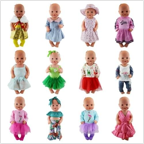 15 style Fashion Doll Dress Fit for 42cm Nenuco Doll Nenuco su Hermanita Doll Accessories