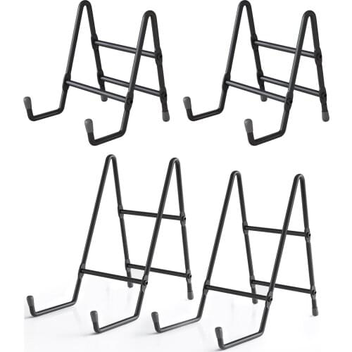2pcs 4/6 Inch Easel Decor Display Stands Holder Metal Frame Holder Stand For Picture Book Dish Tablets Rack