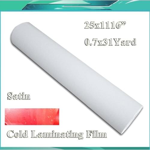 25" 3Mil Satin Paper Adhesive Glue Vinyl Cold Laminating Film Laminator