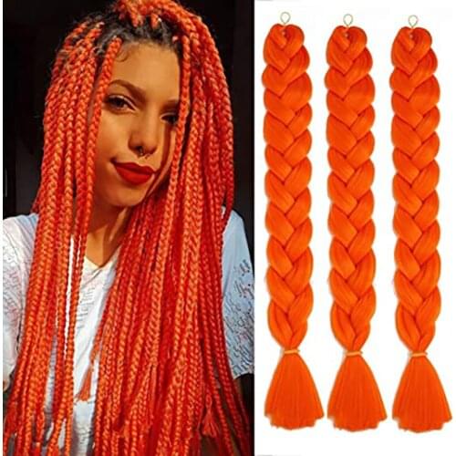 82 Inch 165g Xpression Jumbo Braiding Hair Pre Stretched Synthetic Kanekalon Hair Extensions for Box Twist Braids Instylefashion