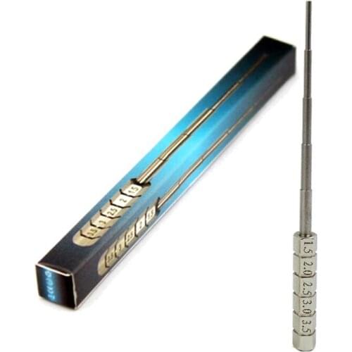 83XC 5 Sizes Jewelry Wire Ring Wrapping Step Mandel Steel Round Bead Working Loop DIY Jump Ring Metal Jewelry Forming Tools