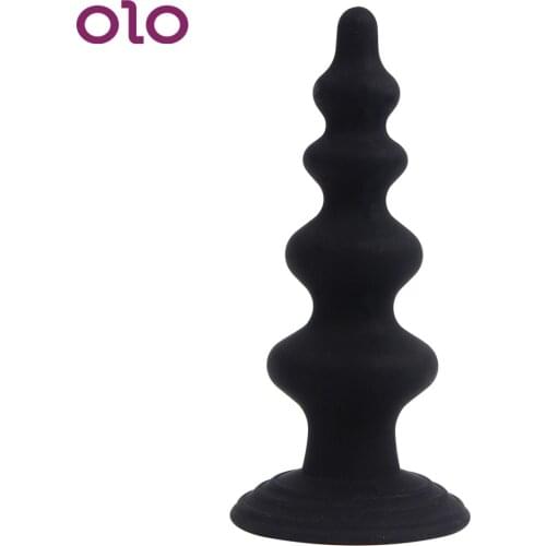 OLO Silicone Long Anal Plug Butt Plug Sex Toys For Men and Women Prostate Massager Sex Products Anal Beads Erotic Toys