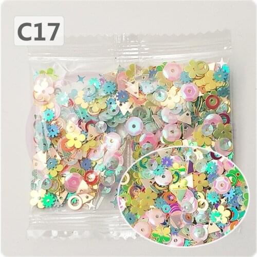 5g Sample Mix Style Flower Nail Embellishments Sequins For Crafts Handcraft Decorations Fill Glitter Star Paillette Diy Material