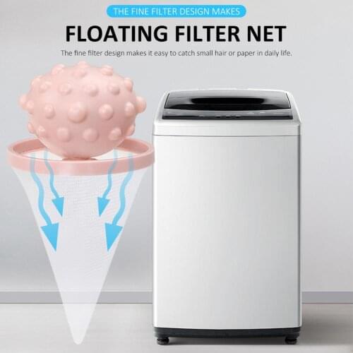 Laundry Artifact Laundry Bag Lint Dirt Catch Washing Machine Washer Filter Floating Reusable Lint Trap Mesh Bag Washing
