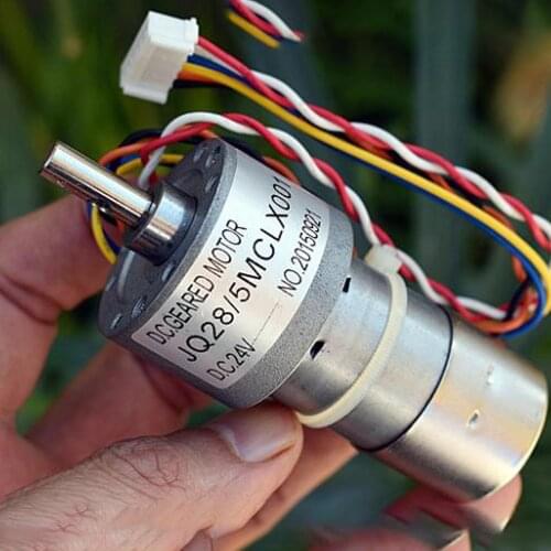 DC 12V-24V Micro Precision Gearbox Motor 60RPM-142RPM Slow Speed Geared Gear Motor Copier ZGB37R with Speed Measurement Feedback