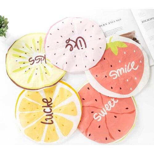 Hot Sale 1pcs Waterproof Fruit Pattern Shower Bath Cap Women Supplies Saunas Bathing Spa Hats Hair Salon Bathroom Product