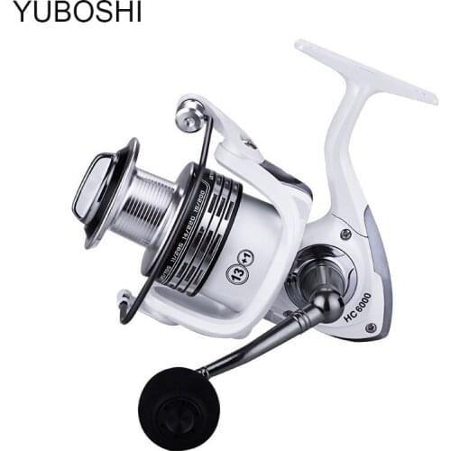 HC1000-7000 series Spinning Fishing Reel 5.2: 1 13+1BB Metal Spool Fishing Reels Carp Fishing Sea Fishing Outdoor Casting Reel