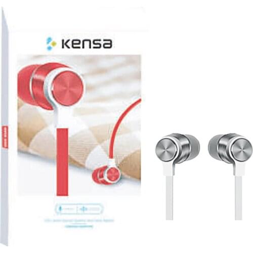 KA-163 Wired Headset Earbuds White In-Ear Earphone With Microphone Portable High-Quality Earphone