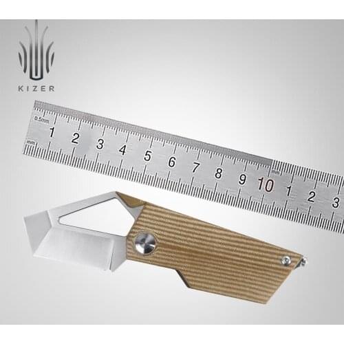 Kizer Pocket Knife V2563A1/A2 Cyber Blade 2020 New Compact Size EDC Knife with M390 Steel Blade & G10/Micarta Handle