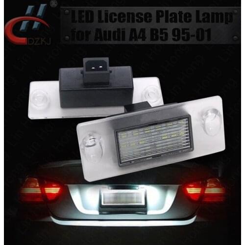 License plate lamp is applicable to for Audi A4 B5 led license assembly