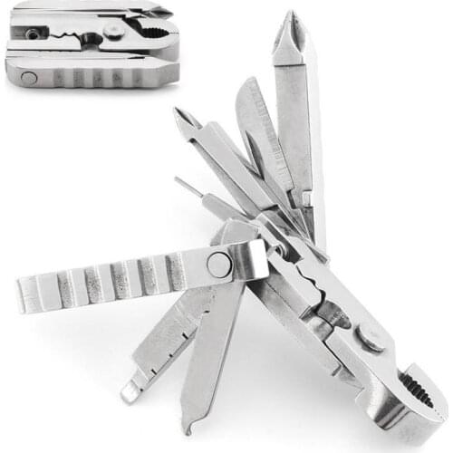 15-in-1 Multi Functional Outdoor Camping Hiking Hunting Tool Pliers Portable Folding Tool EDC Equipment Pocket Camping Gear Kits