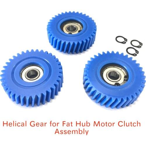 500W/750W FAT Hub Motor Helical Geared Hub Motor Nylon Gear set Spare Part for Replacement 35 Teeth 3PCS with Circlip Ring