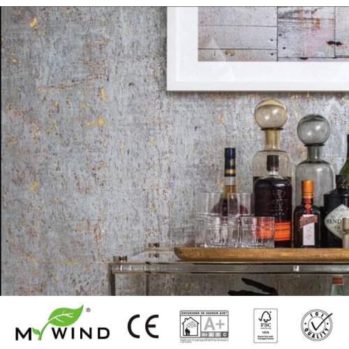 MYWIND 0.91*5.5M/Roll Gold Samoan Sun botton Sliver Birch Luxury 3D Design Home Decor Cork Wallpaper