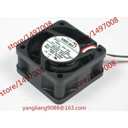 NMB-MAT 1608VL-S5W-B69 BE2 DC 24V 0.09A 3-Wire 40x40x20mm Server Cooling Fan