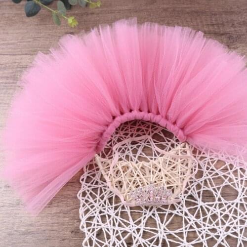 Baby Mesh Tutu Dress Headband Set Newborn Photography Props Clothes Headdress Kit Infants Photo Shooting Accessories 69HE