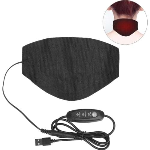Adjustable Three Gear USB Self Heating Neck Warm Protector Portable Electric Tourmaline Neck Heating Pad Cloth Washable Magnetic