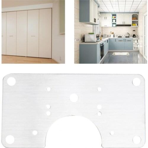Hinge Repair Plate Easy to Install Anti-rust Cabinet Hardware Cabinet Door Hinge Repair Installer for Furniture