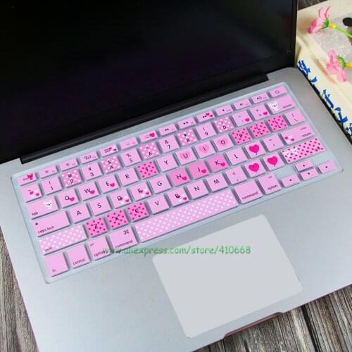US English Silicone Keyboard Protector Cover Skin Film For Apple Mac MacBook Pro 13 15 17 Air Retina 13 A1502 A1466 A1278 A1398