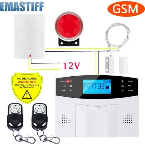 GSM Alarm System Wireless & Wired Detectors Alarm Smart Home APP English/Russian/Spanish