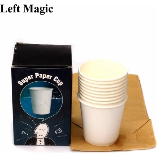 Super Paper Cup Magic Tricks Cup Appear From Bag Magic Props Paper Comedy Stage Close Magic Street Magic Show