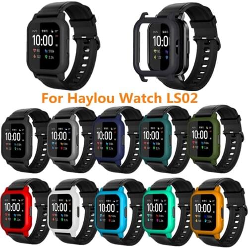 Anti Scratch Plastic Smart Watch Protective Cover Replacement Case for Xiaomi Haylou LS02 Protector Case Smart Watch Accessory