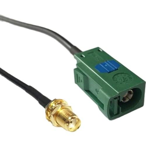 1PC Car TV extension cable SMA female nut to Fakra E female RF cable RG174 20cm 8inch wholesale NEW