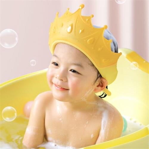 New Portable 1PC Baby Children Kids Safe Shampoo Bath Bathing Shower Hat Wash Hair Shield Adjustable Shampoo Cap