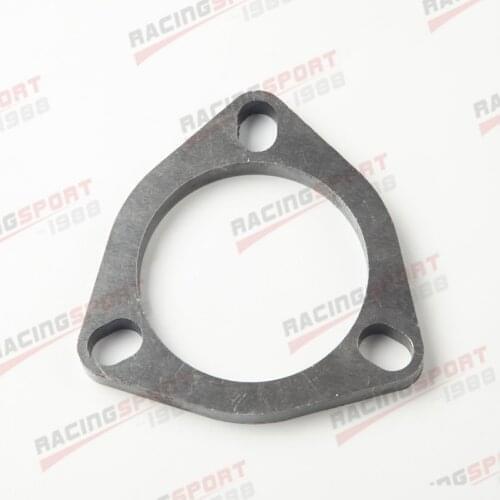 2.5" ID 3 Bolt Mild Steel Slotted Flange Exhaust Downpipe Catback Header 1/2"