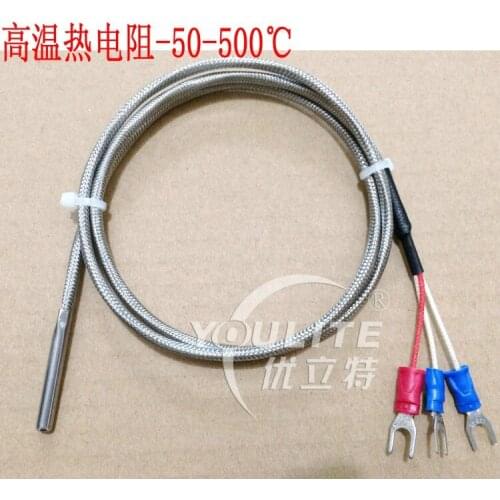 2 pcs /5 pcs High temperature PT100 probe thermal resistance thermocouple temperature sensor 500 degrees