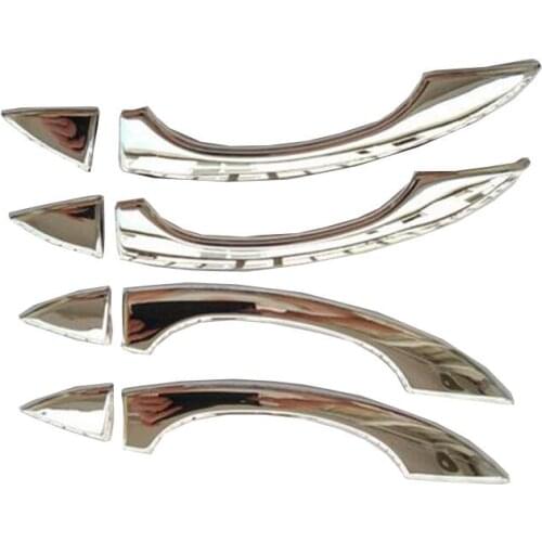 For Audi A6 2015 2016+ ABS Chrome Door Handle Cover Car Styling Stickers Accessories 8 Pcs