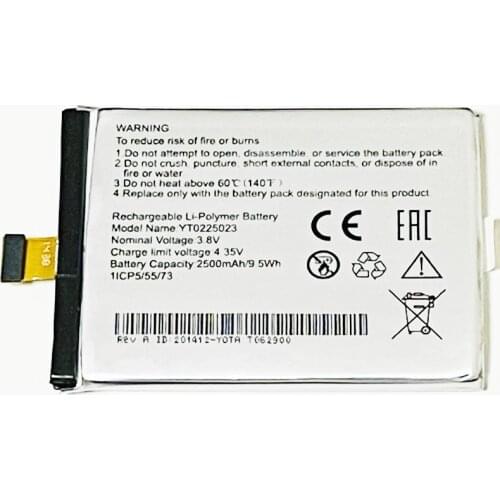 3.8V 2500MAh YT0225023 For Yota phone Yotaphone 2 YD201 YD205 YD206 Battery