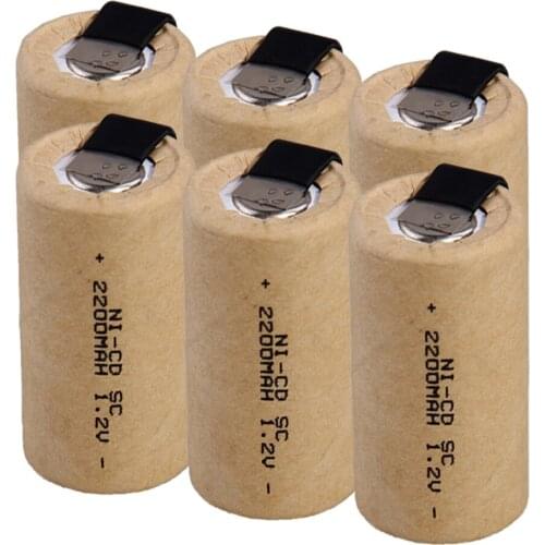 Lowest price 36 piece SC battery 1.2v batteries rechargeable 2200mAh nicd battery for power tools akkumulator