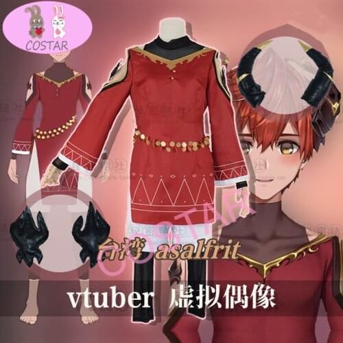 Anime! Vtuber Hololive Asalfrit Game Suit Lovely Dress Uniform Cosplay Costume Halloween Party Role Play Outfit Women 2021 NEW