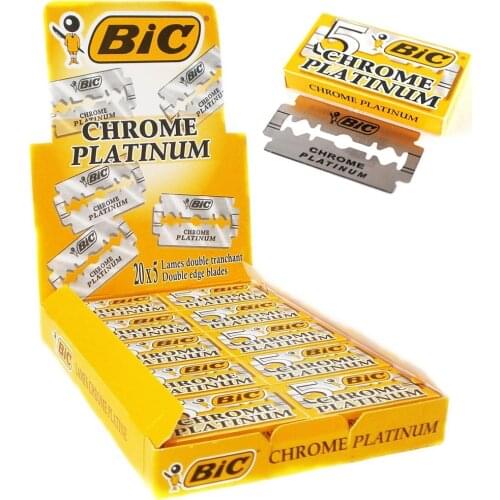 BIC chrome platinum double edge razor blade 50 pcs 100 pcs men razor blades