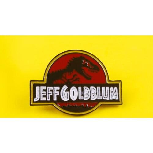 Jeff Goldblum Brooches Enamel Pins On Clothes Icon On The Backpack Jeans Jacket Jewelry Gift Metal Badges On Clothes Accessories