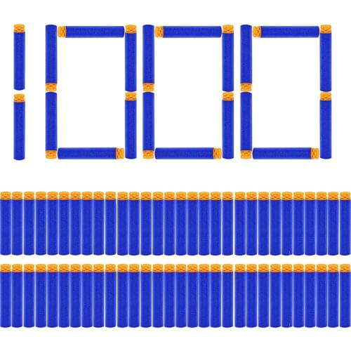 1000pcs Ekind Waffles Refill Darts For Nerf Bullets Soft Hollow Hole Head 7.2cm Foam Bullet Compatible for Nerf Guns