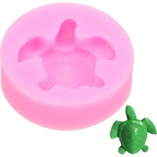 Sea Turtle Shape Food Grade Material Silicone Cake Mold Kitchen Accessories Diy Baking Tools Cake Decoration Dining Bar Fondant