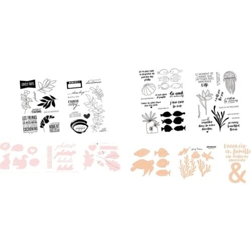 French Clear Stamp cutting die / seal for DIY Scrapbooking / Album Decorative Clear Stamp Sheets B611