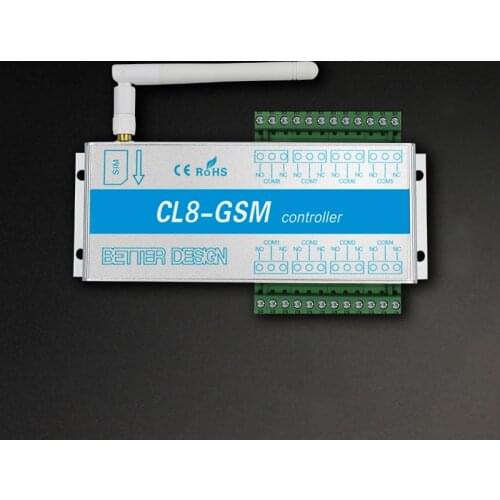 GSM 8 Way Relay Controller Smart Home Power Switch SMS Call Remote Control Light Gate Opener Electronic Lock Server Pump