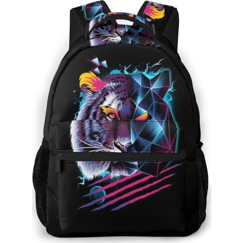Artistic Tiger Backpack for Girls Boys Travel RucksackBackpacks for Teenage school bag