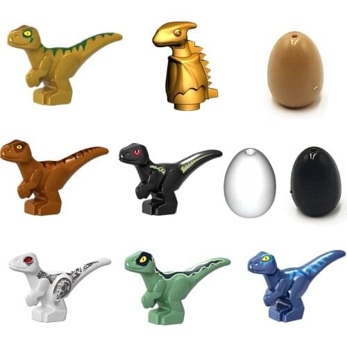 Jurassic Dinosaur Building Blocks City Tyrannosaurus Indoraptor Baby Eggs Figures Park Bricks World Children Toys Kids