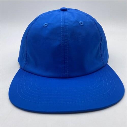MOQ25 Custom Nylon Outdoor Sports Cap 6 Panles Baseball Cap Man Hat Waterproof Shade